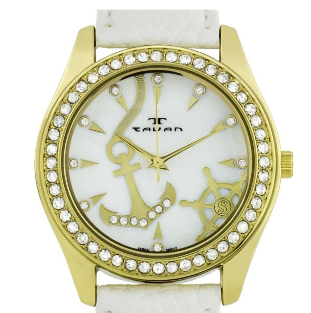 New Tavan Swarovski crystal Bezel Nautical watch